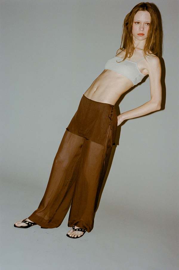 【関税込み】Paloma Wool ネイビー Silk Archive トラウザーズ Paloma Wool Silk Archive Trousers | Liberty