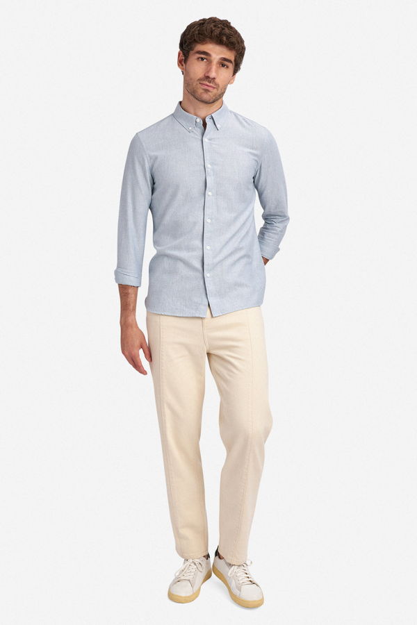 O.N.S Fulton Heather Oxford Shirt - Multi