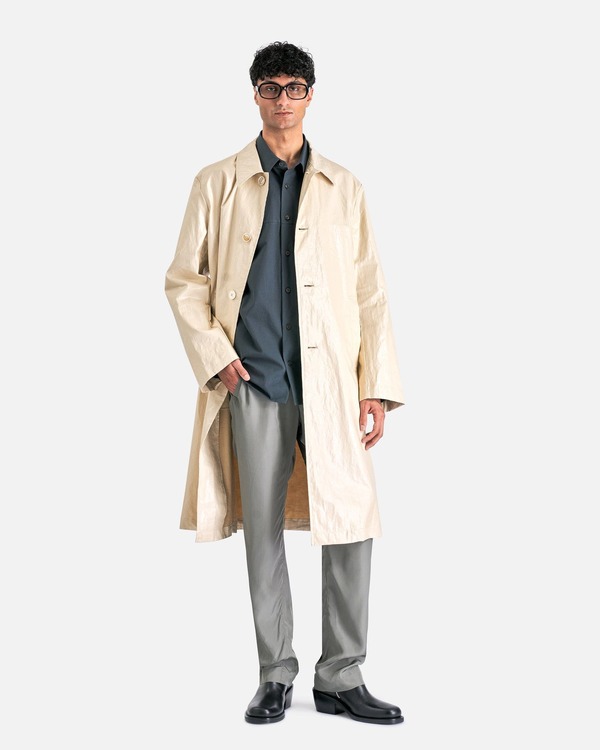 新品 Dries Van Noten PELVILLE ナイロン パンツ 46 Dries Van Noten Pelville Pants - Grey | Garmentory