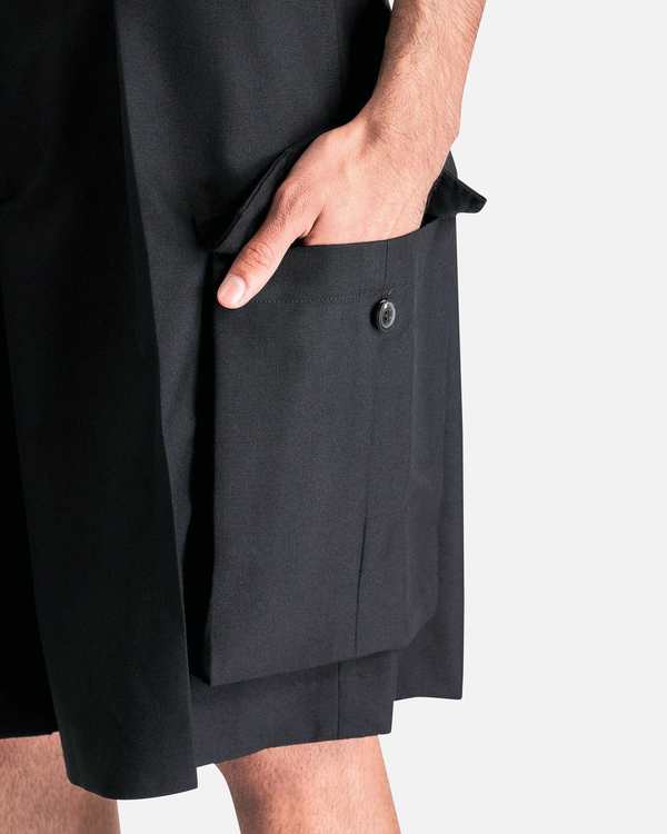 Dries Van Noten Piers Bis Short - Black | Garmentory