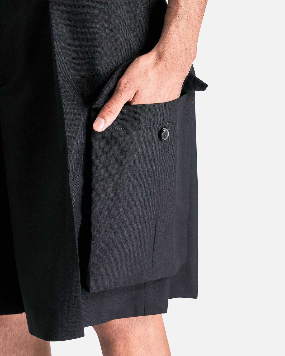 Dries Van Noten Piers Bis Short - Black | Garmentory