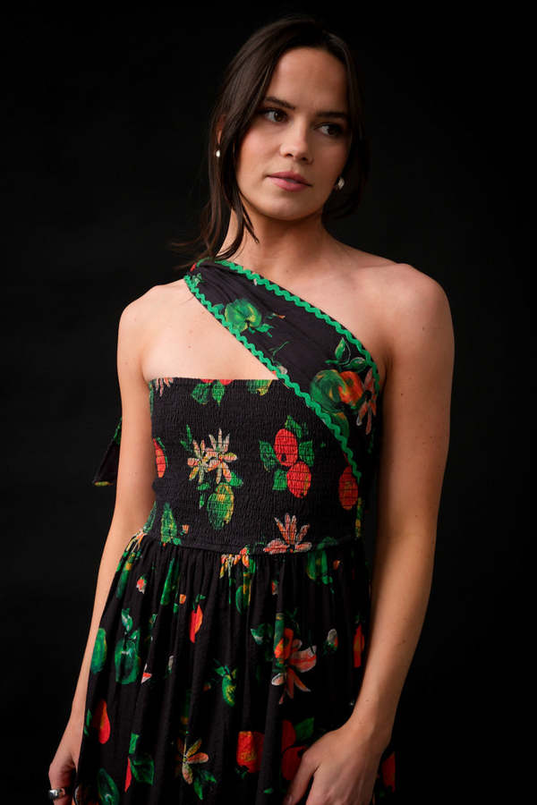 in full bloom midi dress Navy In Full Bloom Dress