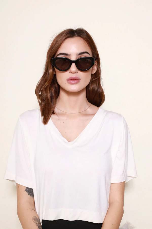 Wonderland Bombay Beach Eyewear - Black | Garmentory display picture 3