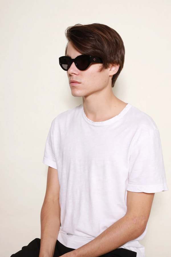Wonderland Bombay Beach Acetate Sunglasses Wonderland Bombay Beach Eyewear - Black | Garmentory main image 2