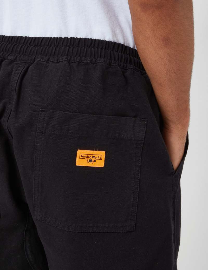 Service Works Canvas Chef Shorts - Black | Garmentory