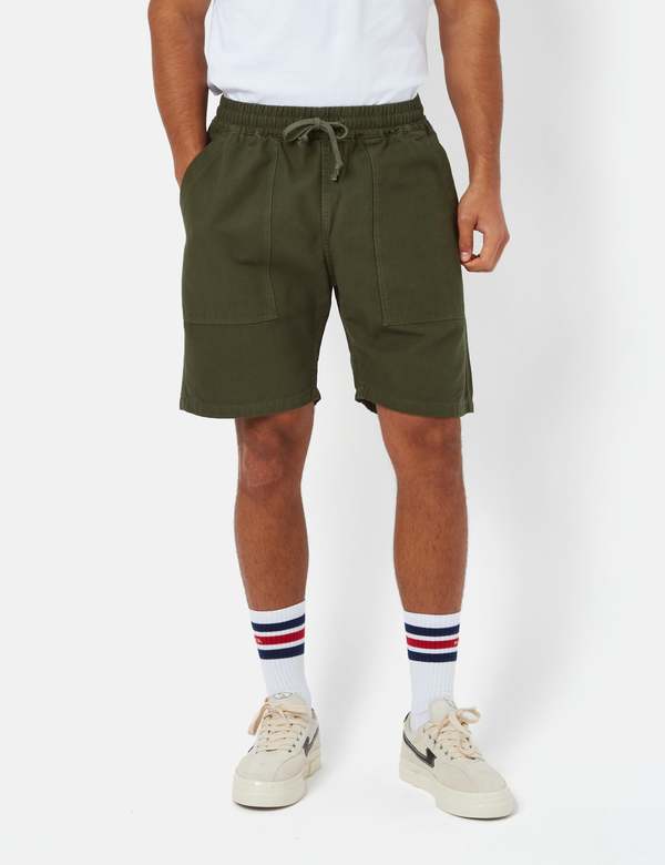 Service Works Canvas Chef Shorts - Olive Green | Garmentory