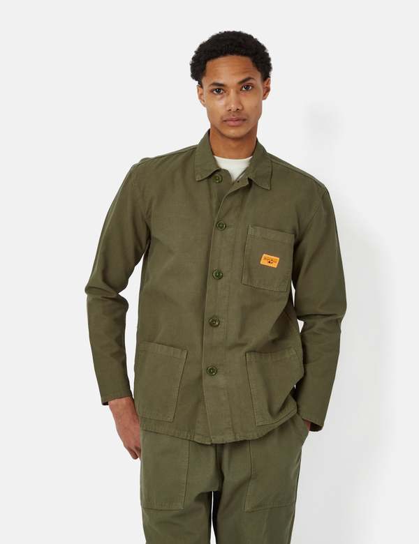 Service Works Canvas Coverall Jacket - Olive Green | Garmentory