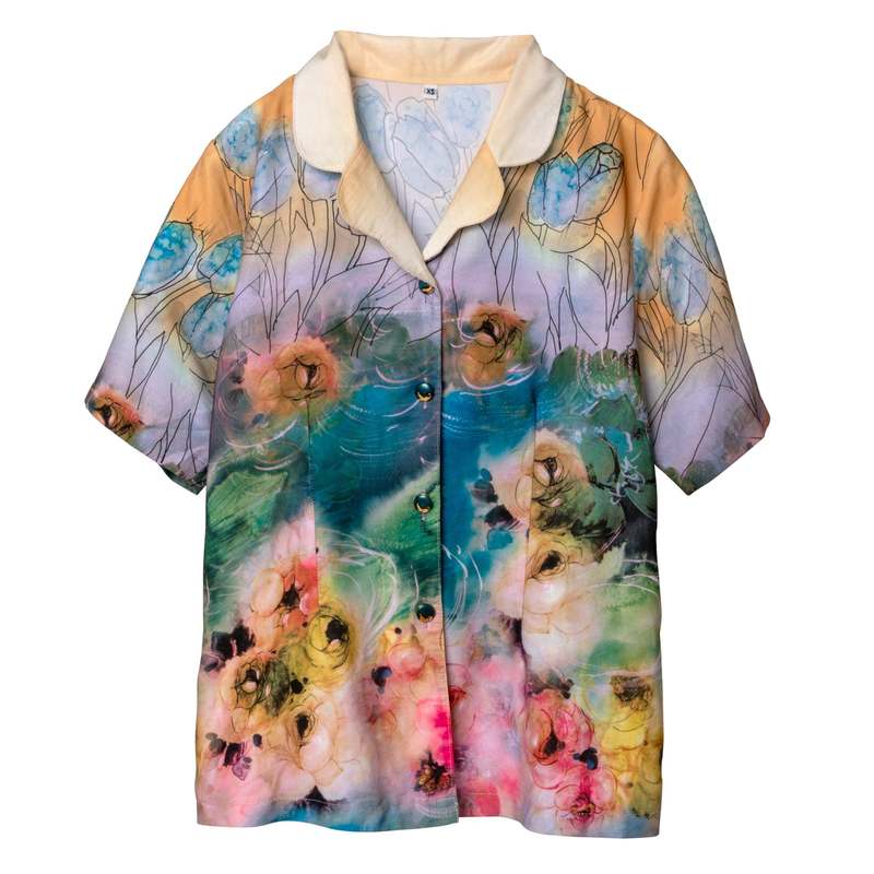 Sundazed (Germany) Rayon Jersey Cloverleaf Collar Short
