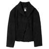 GHOST (United Kingdom) Washed Viscose Rayon Embroidered Monastic Jacket Black : S - Thumbnail 1