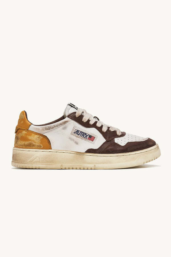 Autry Sup Vint Brown Sneakers - Wht/Brn/Hon | Garmentory