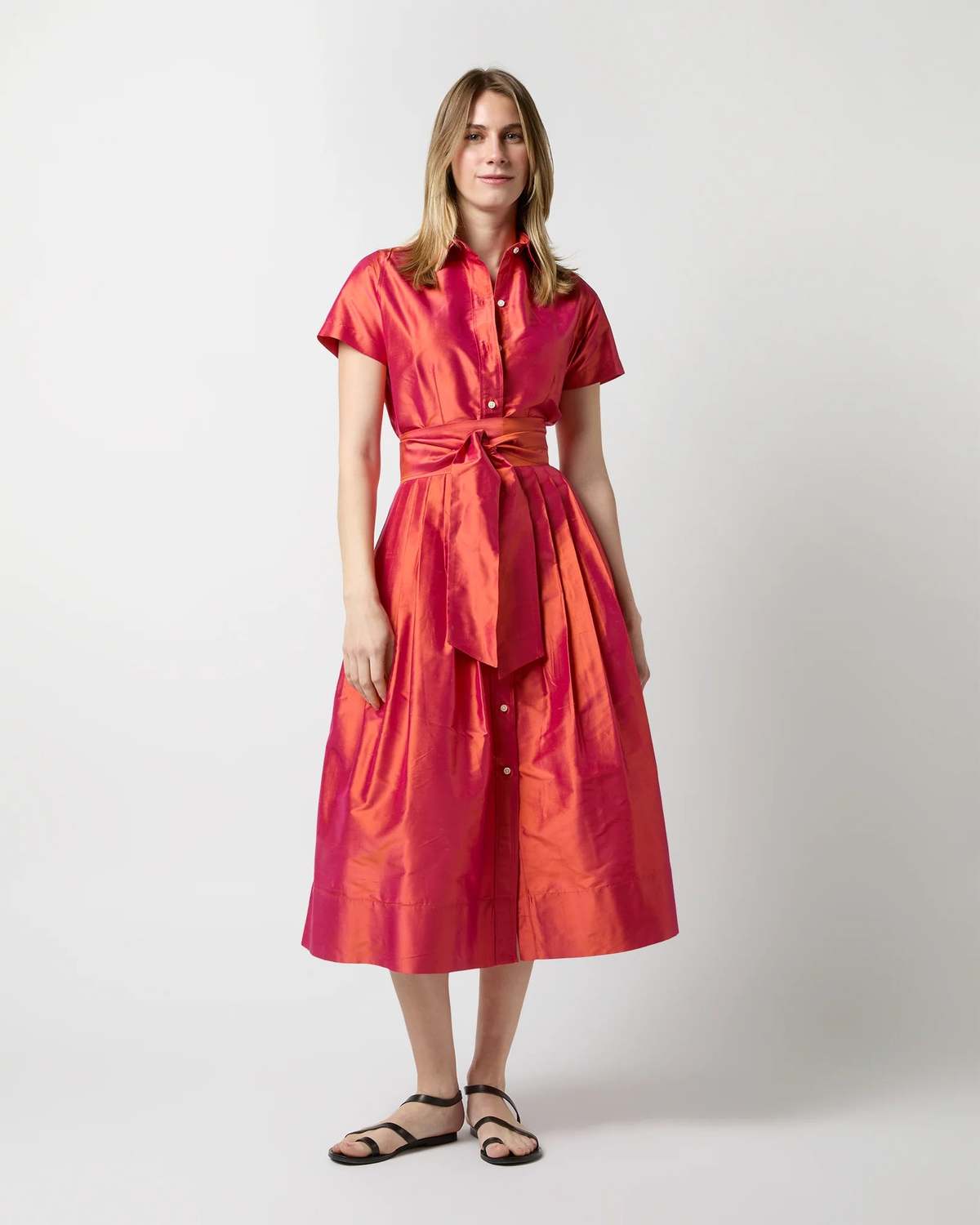 fitted lace wedding dress 50s/60s Shirtwaist Dress in Red – Better Dresses Vintage