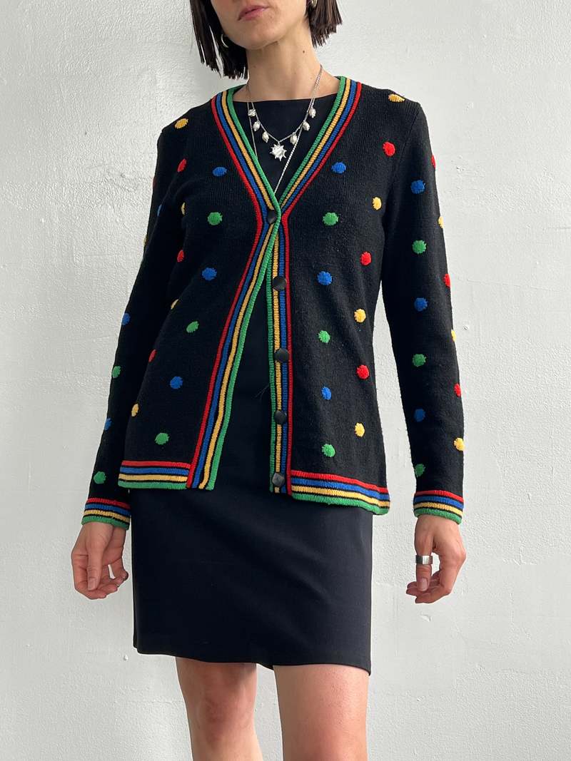 Rainbow Dotted Cardi Garmentory