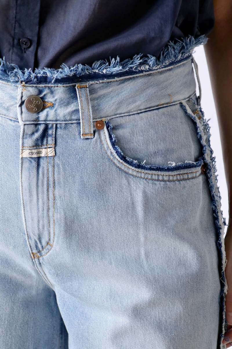 デニム・ジーパン CLOSED Lyna regenerative cotton jeans with Logo tag Beige Lyna regenerative cotton jeans with Logo tag CLOSED - Nugnes1920