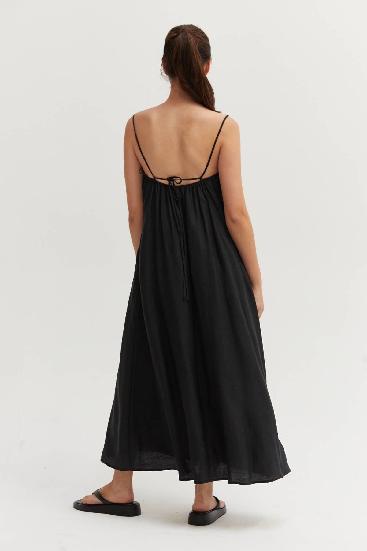 Crescent Lana Bubble Tencel Midi Dress | Garmentory
