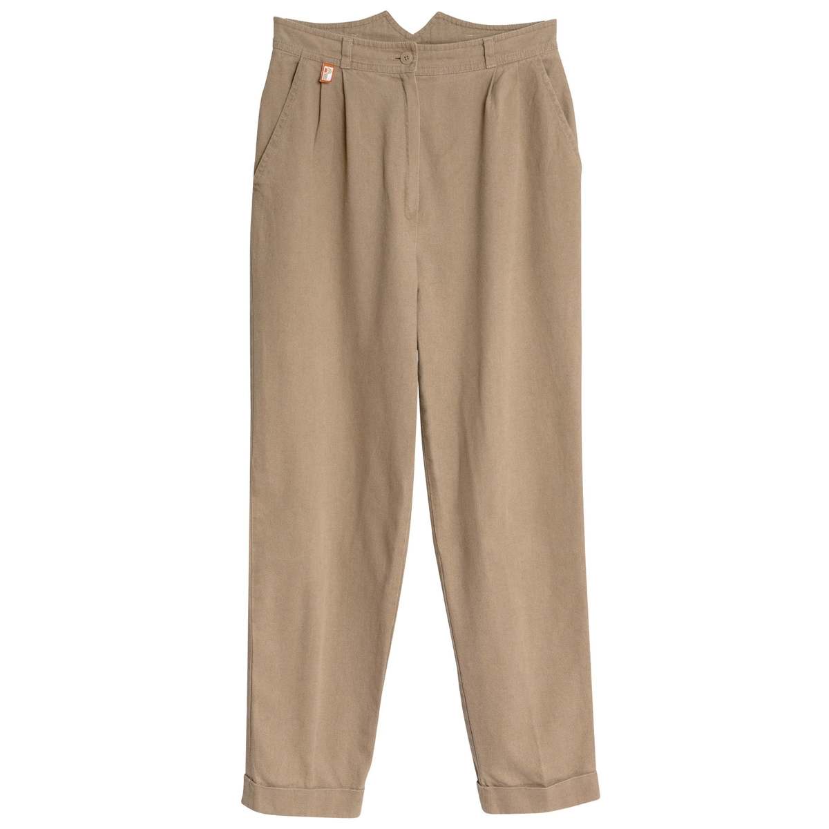 CABRINI club (Italy) Interlock Knit Polyester Cigarette Pants Brown : M - Image 1 of 7