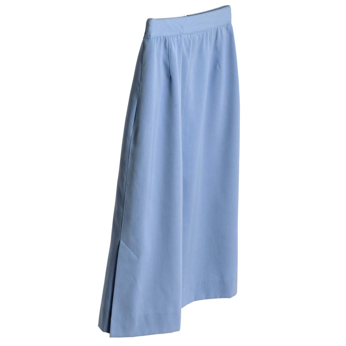 ARA 70s Twill Weave A-Line Midi Skirt - Baby Blue - Image 3 of 8