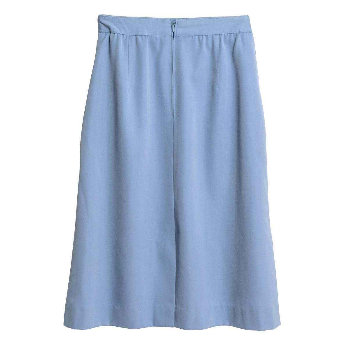 ARA 70s Twill Weave A-Line Midi Skirt - Baby Blue - Image 4 of 8