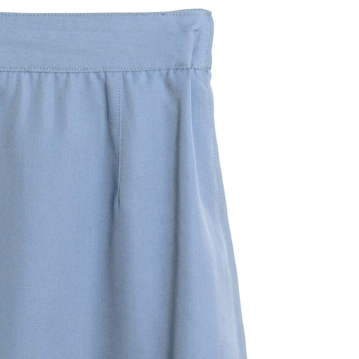 ARA 70s Twill Weave A-Line Midi Skirt - Baby Blue - Image 5 of 8