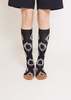 SIOICIKI Pattern Calf-High Socks - Brown - Thumbnail 2