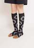 SIOICIKI Pattern Calf-High Socks - Brown - Thumbnail 3