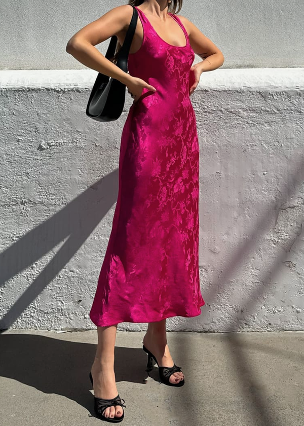 satin cut out midi dress Satin Cut Out Midi-Dress large