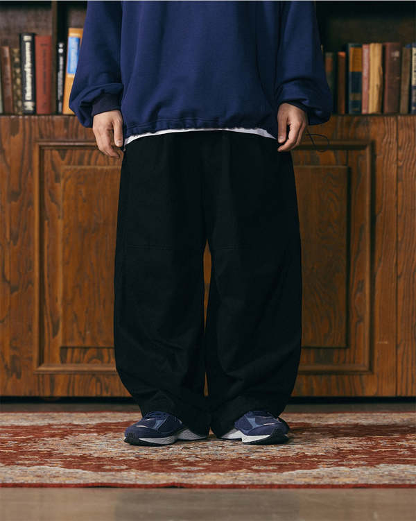 Anglan Lazy Twill Balloon Pants - Black | Garmentory