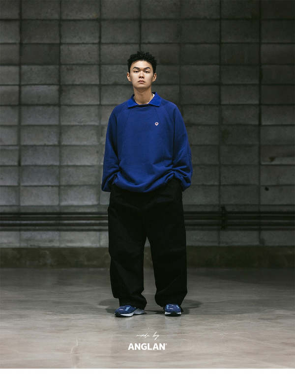 Anglan Lazy Twill Balloon Pants - Black | Garmentory
