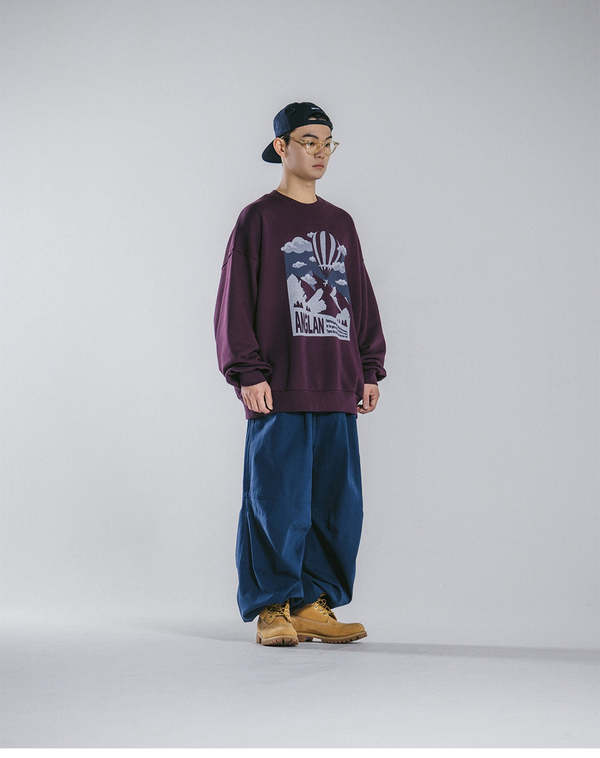 【ANGLAN】24SS★ [AG] Side Pocket Twill Balloon Overall AG] Side Pocket Twill Balloon Overall - Black - ANGLAN