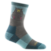 Darn Tough Bear Town Micro Crew Lightweight Hiking Sock - Aqua - Thumbnail 1