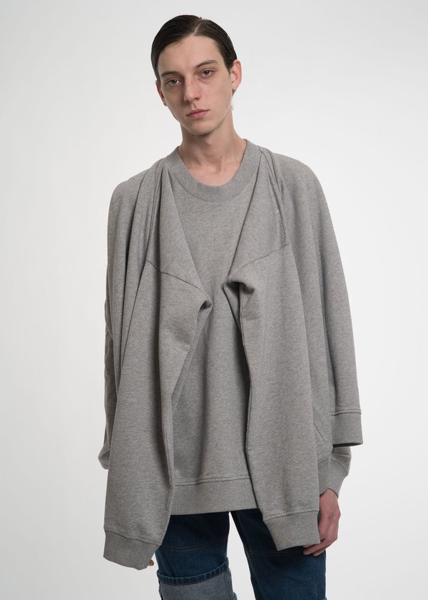 Y/project Grey Four Sleeve Sweatshirt | Garmentory
