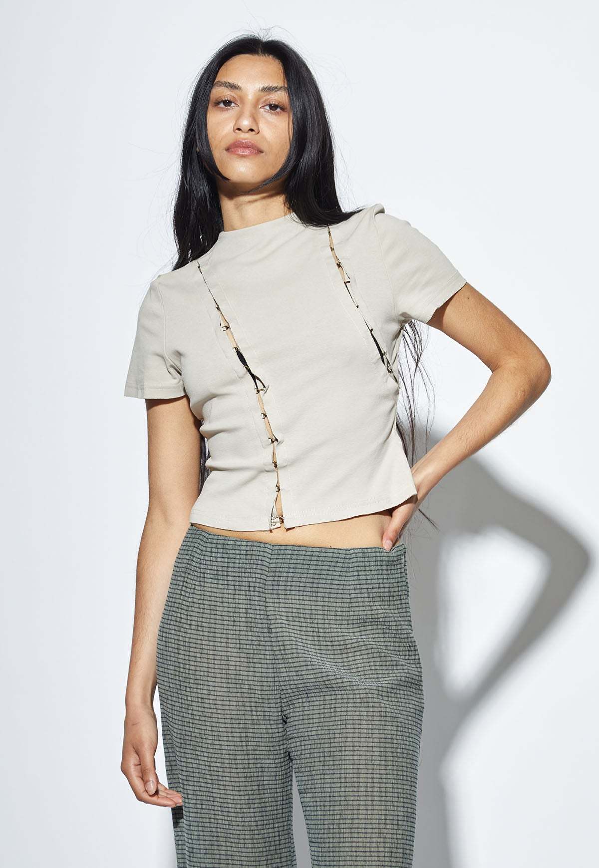 Woodrose Deli Never Boring Top - Cream - Image 2 of 8