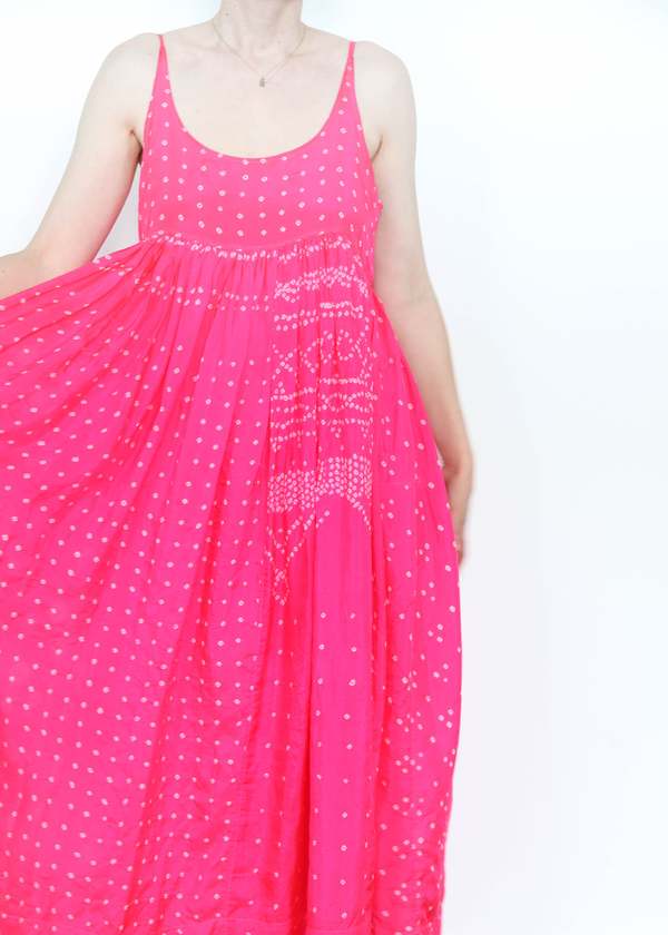 Silk Tie-Dye Slip Dress - Jodhpur 131 | Garmentory
