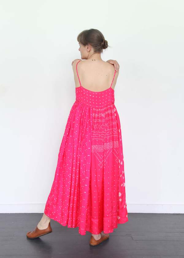 strapless open back dress Slip Dress: Pink Khaki– Sueno Made Kauai main image 0