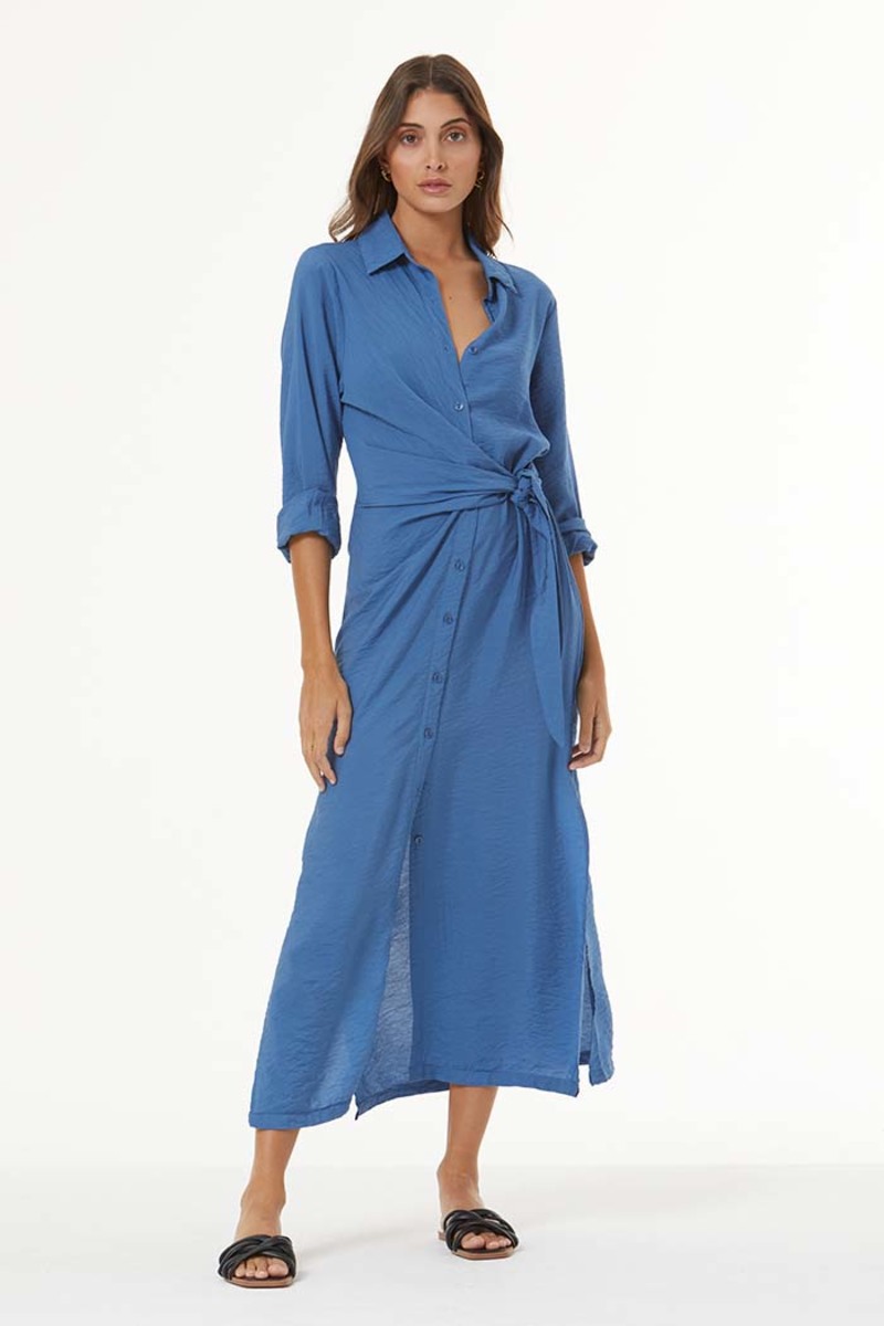 young fabulous and broke denim dress YOUNG FABULOUS AND BROKE YFB Catarina Wrap Shirt Dress