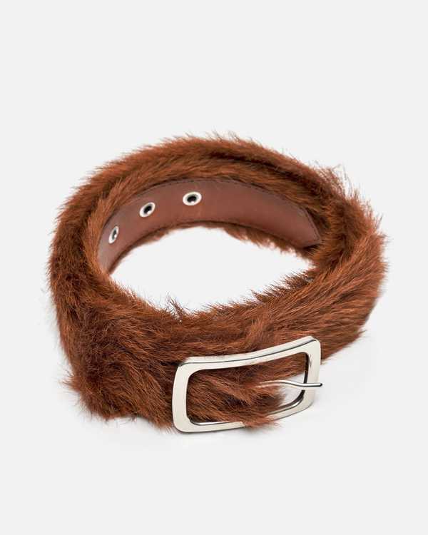 Dries Van Noten Leather Belt - Rust | Garmentory
