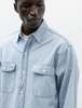 Orslow Chambray Work Shirt - Chambray Bleached - Thumbnail 4
