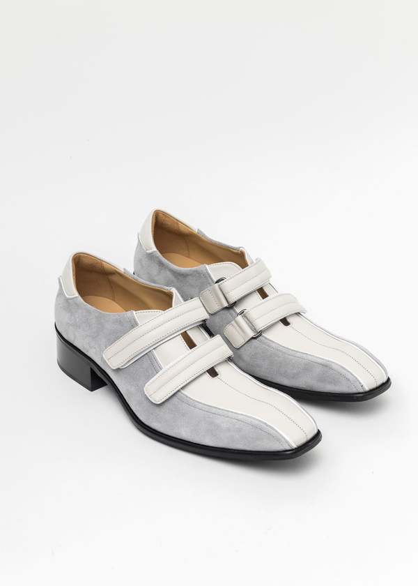 Martine Rose BONE WHITE / GREY SPORTY SNOUT LOAFER - Multi