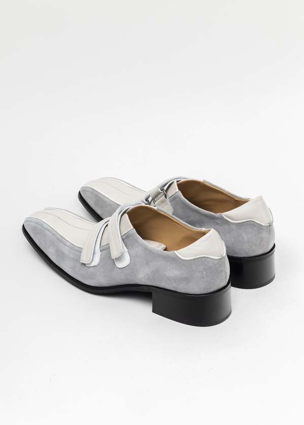 Martine Rose BONE WHITE / GREY SPORTY SNOUT LOAFER - Multi
