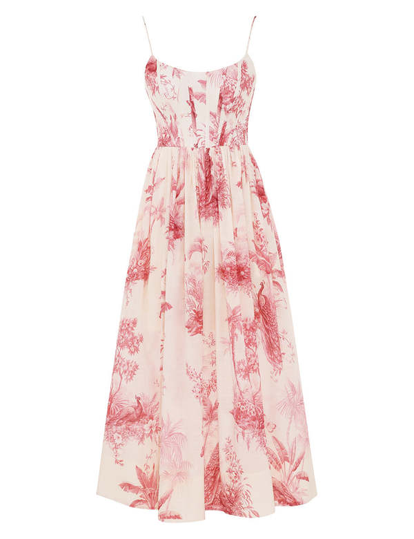 white christmas dresses Yvette Corset Midi Dress main image 0