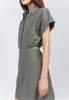 The NKC Store Mini Kat Dress - Green Gray - Thumbnail 4