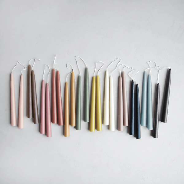 THE FLORAL SOCIETY  9" Fancy Tapered Candles