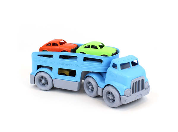 Kids Green Toys Car Carrier with 3 Cars