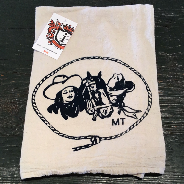 Intrigue Ink Western MT Dish Towel