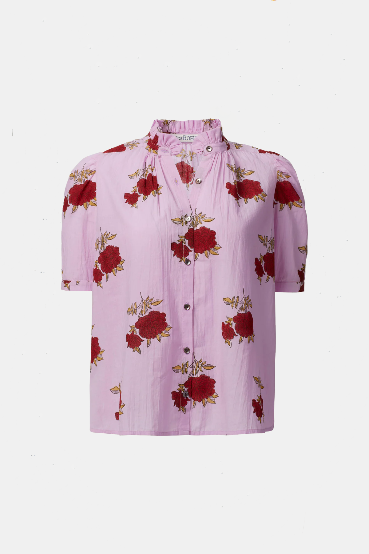 Alix Of Bohemia Winnie Rosette Shirt - Pink Ruby | Garmentory