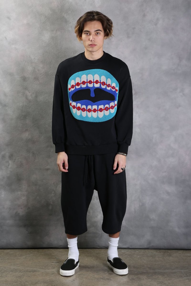 Henrik Vibskov Proteeth Sweatshirt - Black | Garmentory