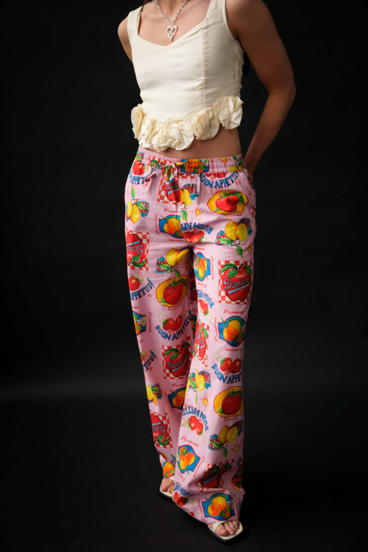 DAMSON MADDER CHLO TROUSER - FRUIT LABELS - Image 1 of 4