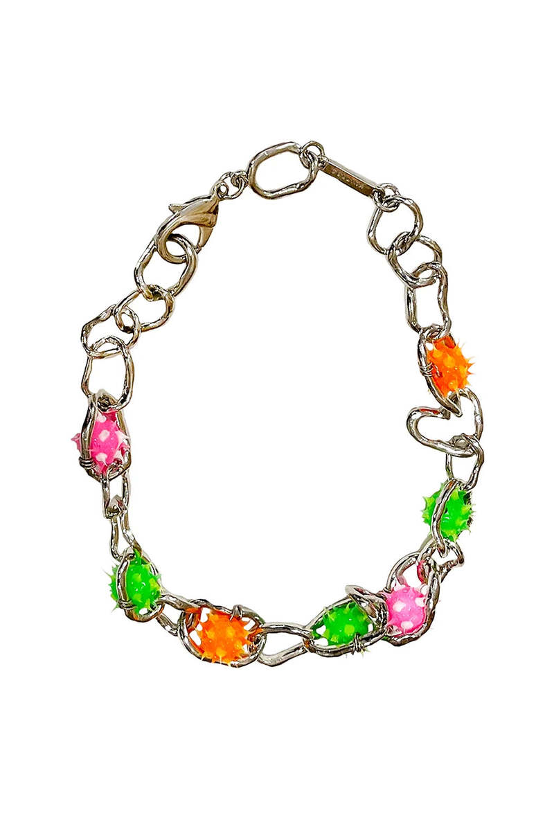 Collina Strada Spikeez Chain Necklace - Recycled Pewter