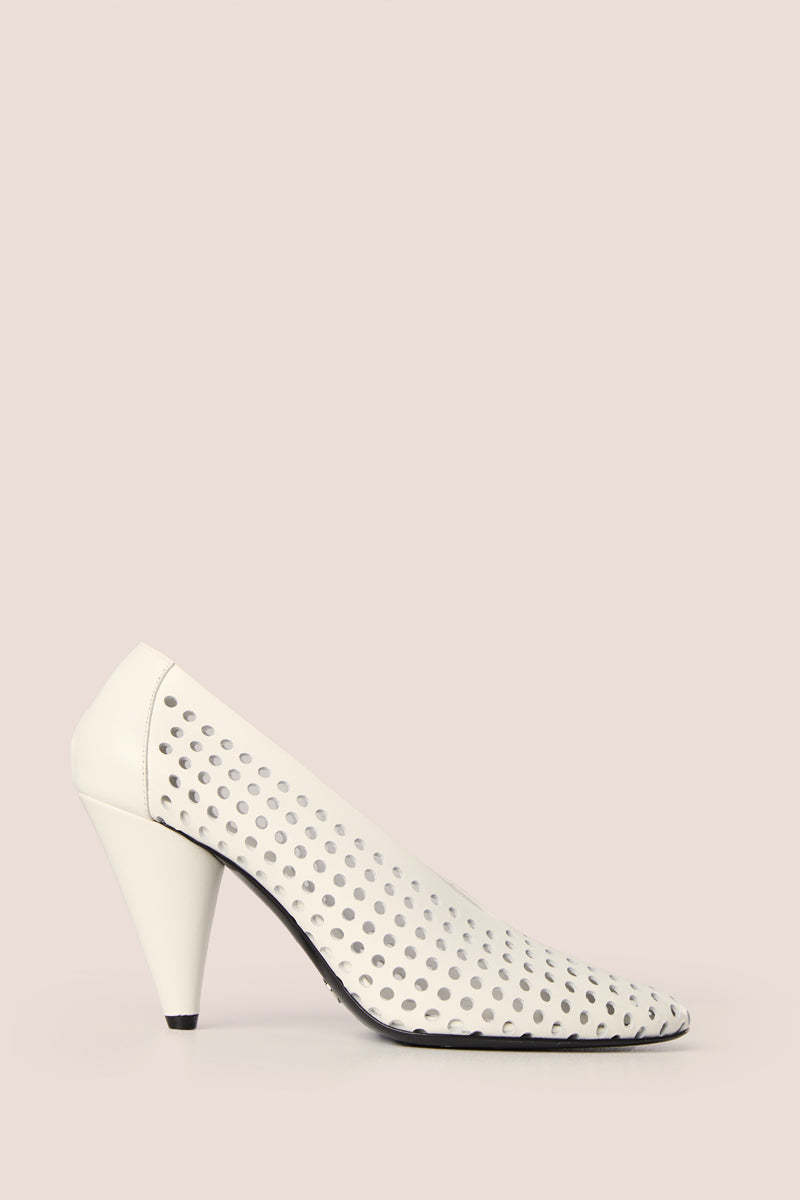 Proenza Schouler Perforated Leather Pumps - Cream White