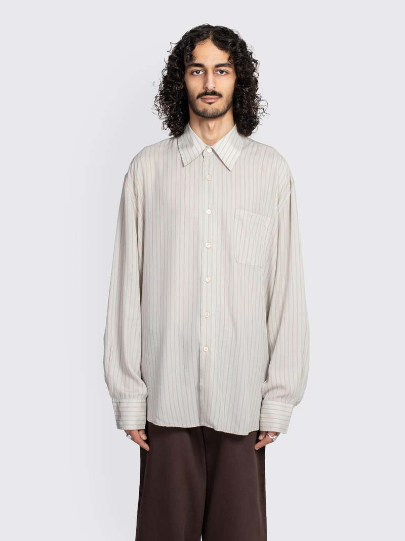 トップス OUR LEGACY Above Shirt 23AW 46 Our Legacy - Above Shirt Black Fishnet Cloth