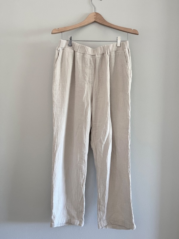 It Is Well L.A. Organic Crinkled Gauze Pant - Zinc